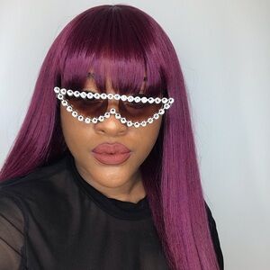 Rhinestone Cat Eye Sunglasses